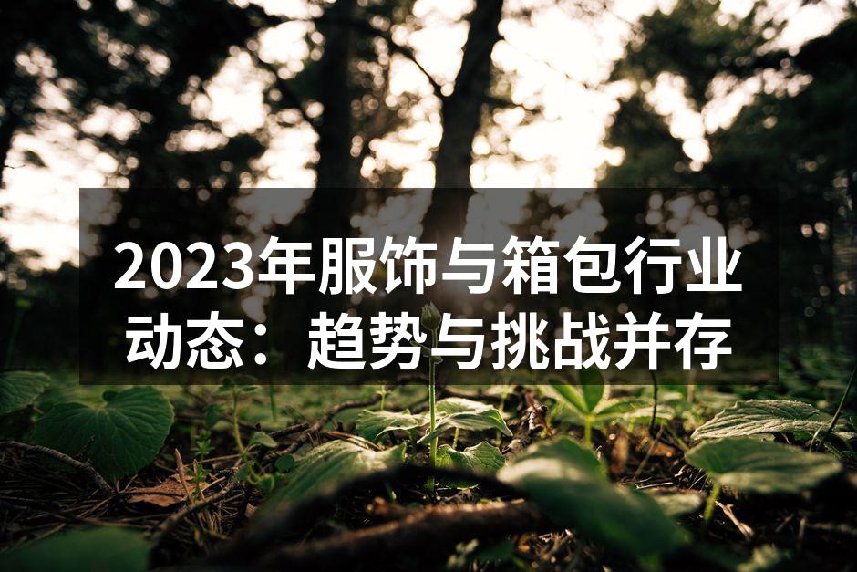 2023年服饰行业发展趋势